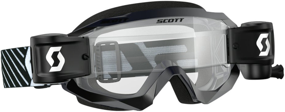 SCOTT Hustle X Wfs Goggle Black/White W/ Clear Lens 268184-1007113