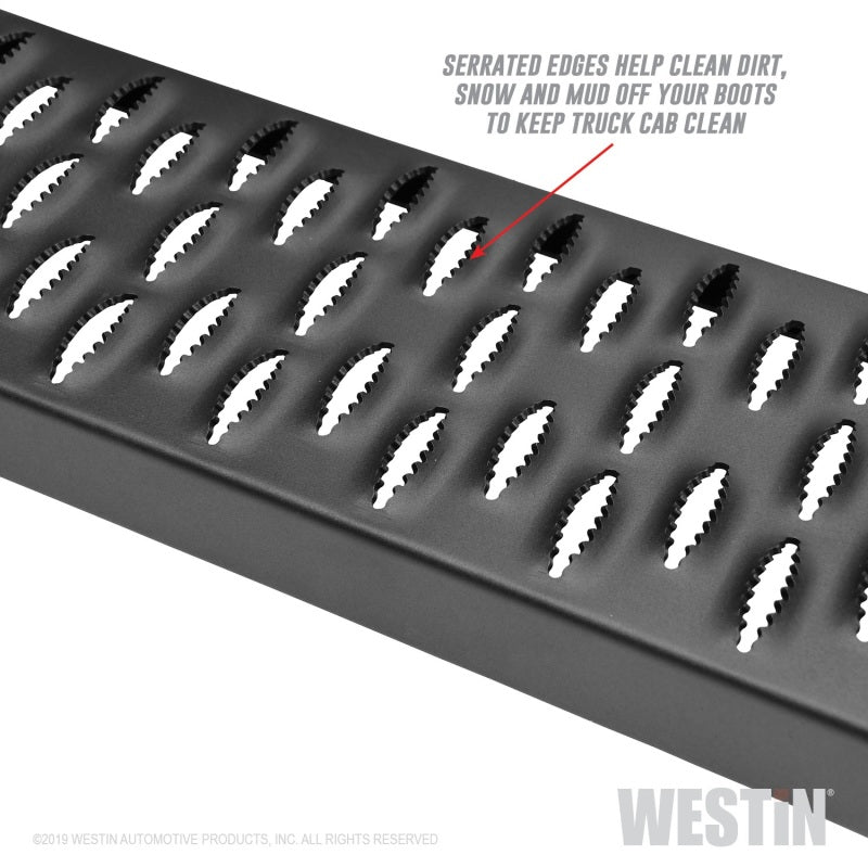 Westin Grate Steps Running Boards 83 in - Textured Black 27-74765