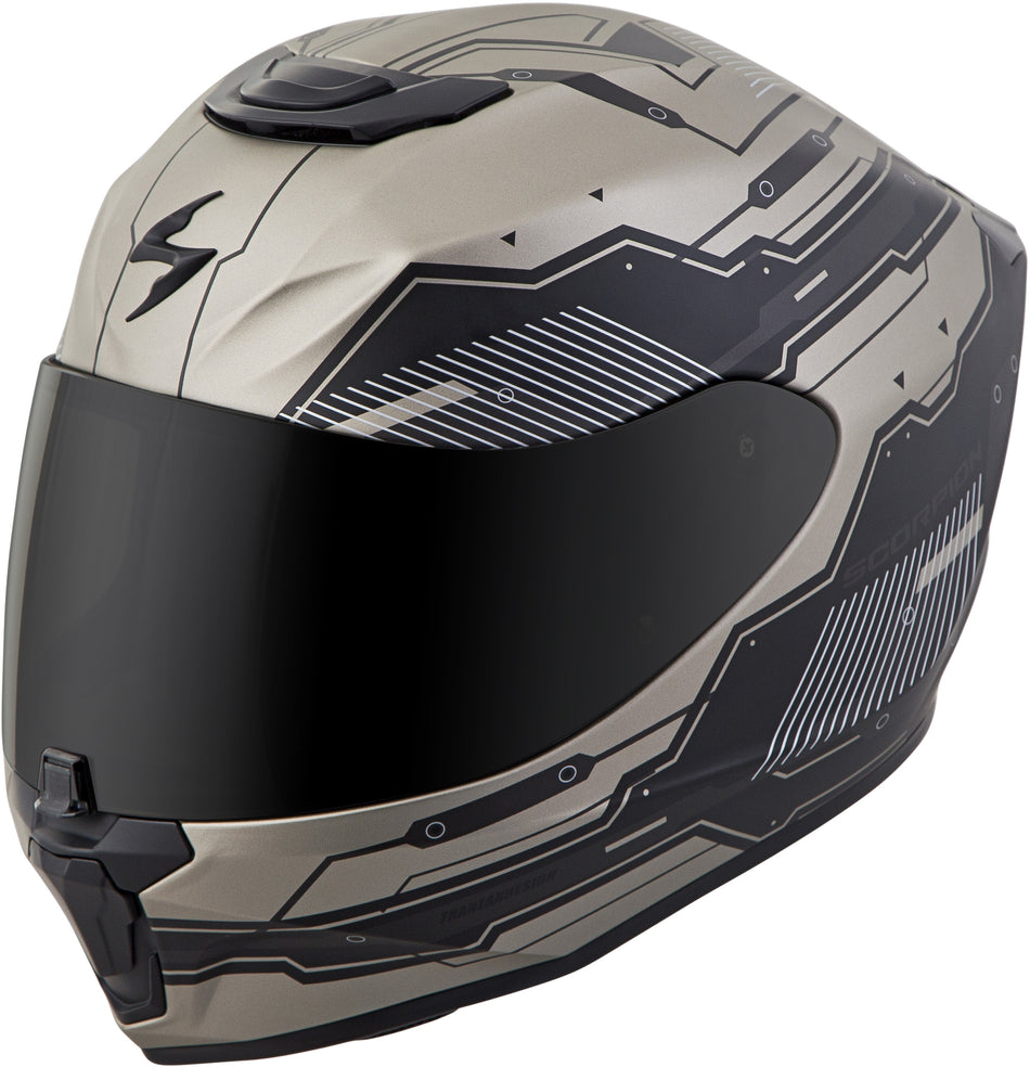 SCORPION EXO Exo-R420 Full-Face Helmet Techno Titanium Lg 42-1025