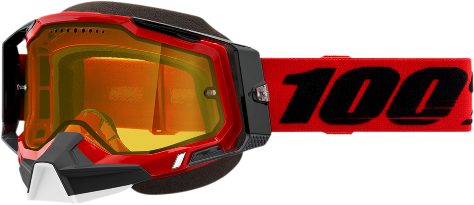 100% Racecraft 2 Snow Goggles - Red - Yellow 50011-00003