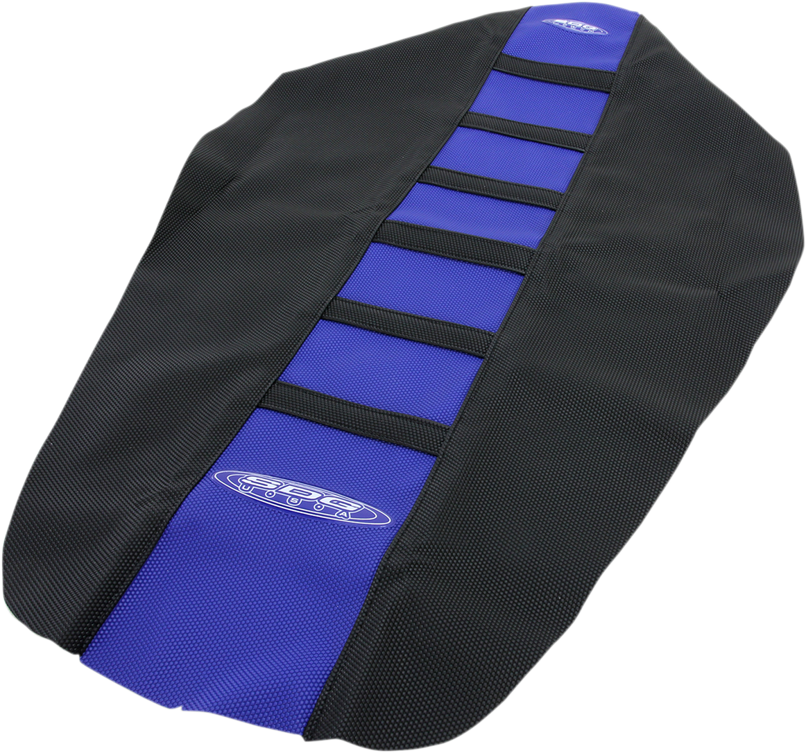 Funda de asiento SDG de 6 nervaduras - Costillas negras/parte superior azul/laterales negros 95938KBK 