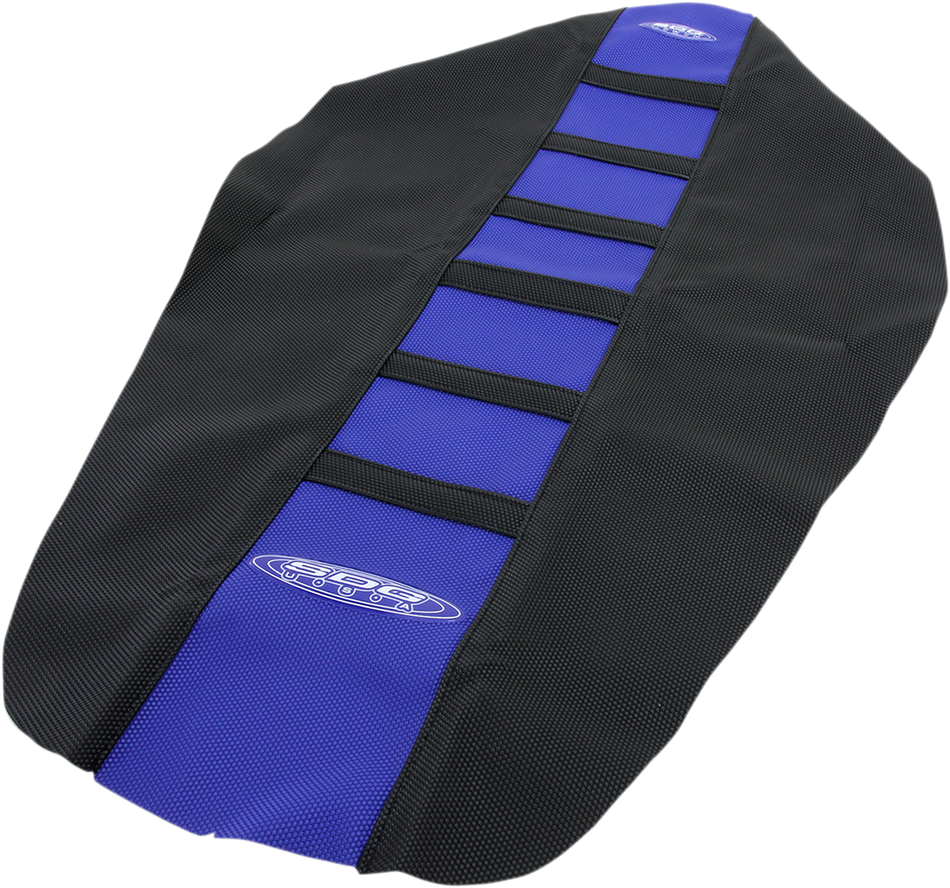 Funda de asiento SDG de 6 nervaduras - Costillas negras/parte superior azul/laterales negros 95916KBK 