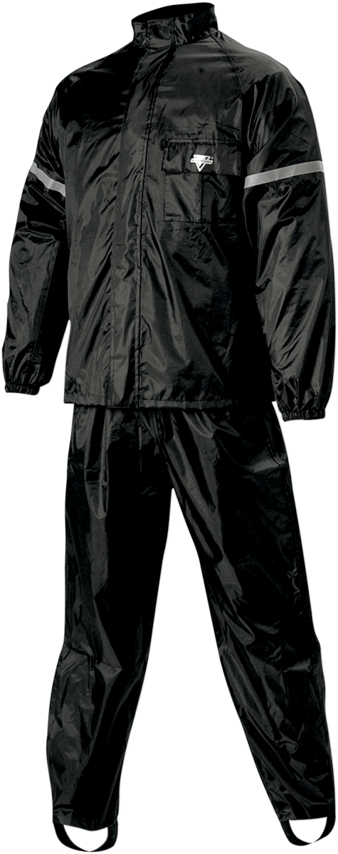 NELSON RIGG WP-8000 Weather Pro Rainsuit - Black - Large WP8000BLK03-LG