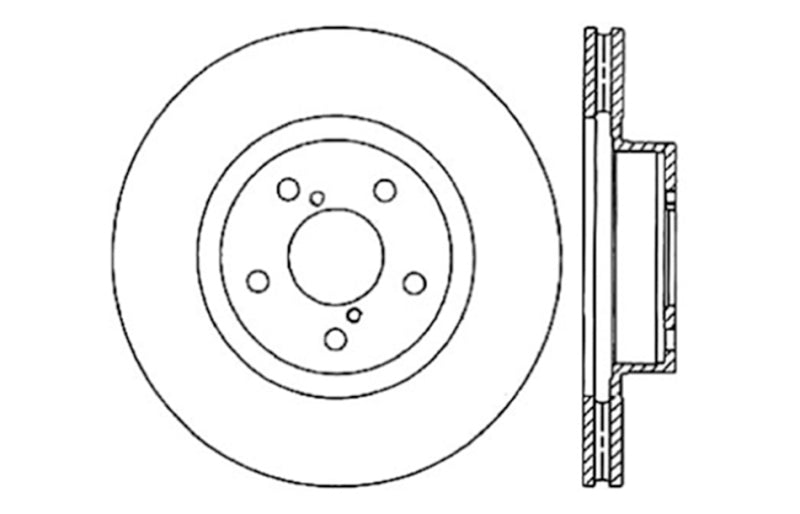 StopTech Drilled Sport Brake Rotor 128.47021R