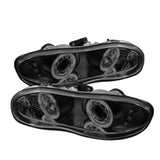 Spyder Chevy Camaro 98-02 Projector Headlights LED Halo LED Blk Smke - Low H1 PRO-YD-CCAM98-HL-BSM 5078261