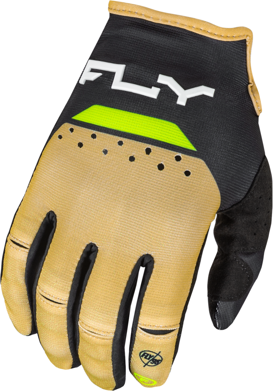 FLY RACING Kinetic Reload Gloves Khaki/Black/Hi-Vis Lg 377-512L