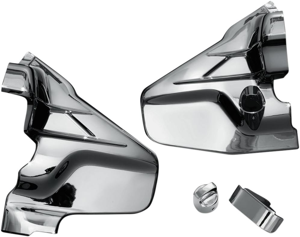 KURYAKYN Louvered Transmission Cover - Chrome 7366