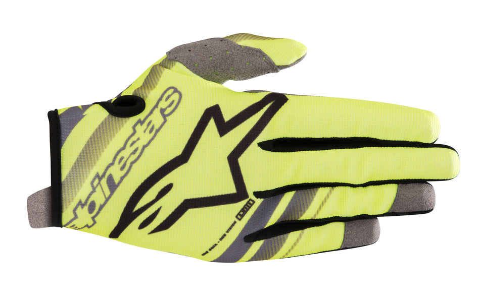 ALPINESTARS Radar Gloves Yellow/Grey Lg 3561819-511-L