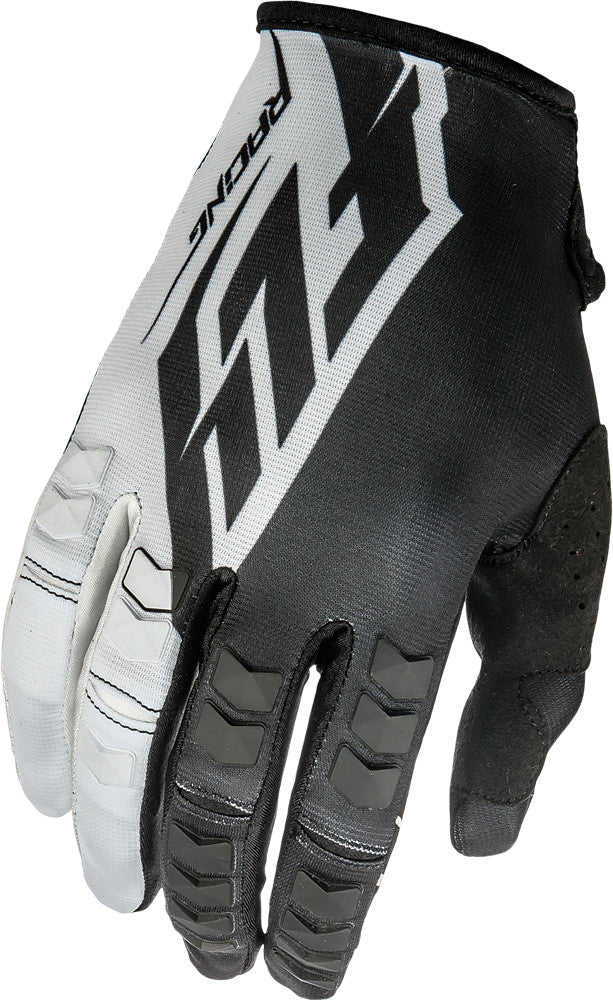 FLY RACING Kinetic Gloves Black/White Sz 1 369-41001