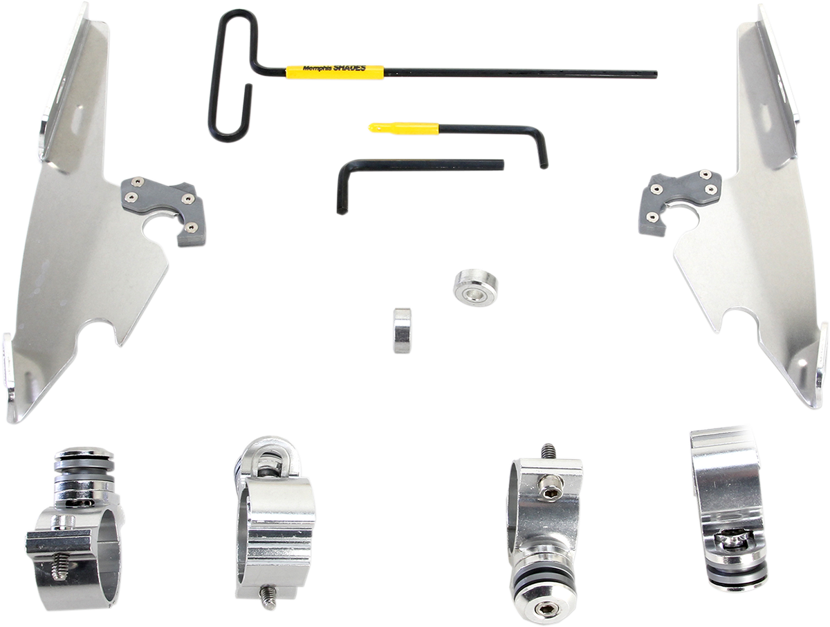 MEMPHIS SHADES Batwing - Mounting Kit - Polished - XL12C MEK2008