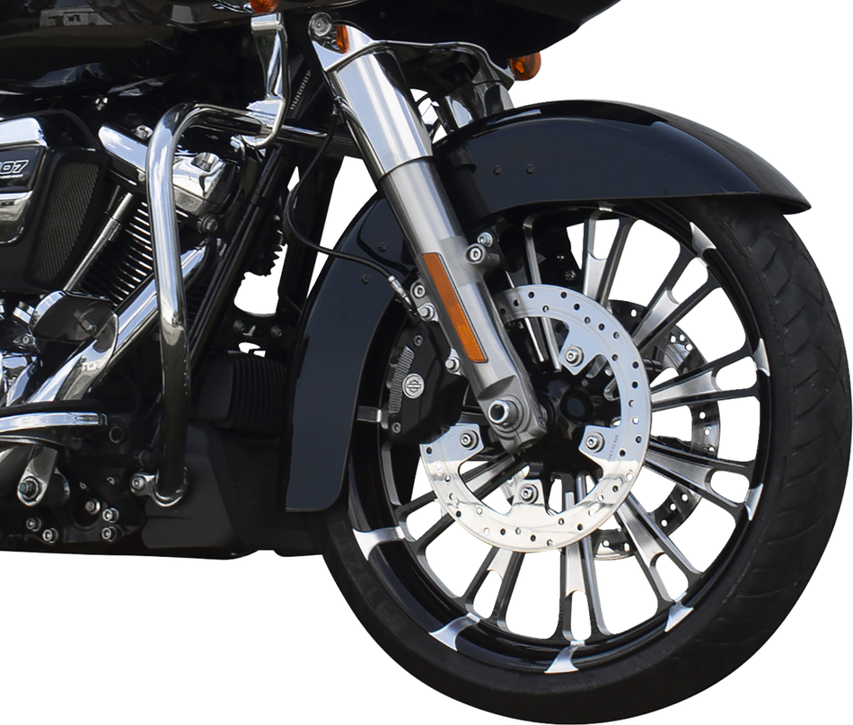 COASTAL MOTO Front Wheel - Fuel - Dual Disc/ABS - Black Cut - 26"x3.75" - FL FUL-263-BC-ABST