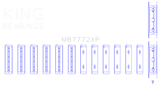 King Subaru EZ30/EZ30D (Size STD) Performance Main Bearing Set GMB7772XP