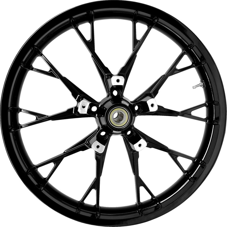 COASTAL MOTO Wheel - Marlin - Front - Dual Disc/No ABS - Solid Black - 21"x3.50" 3D-MAR213SB