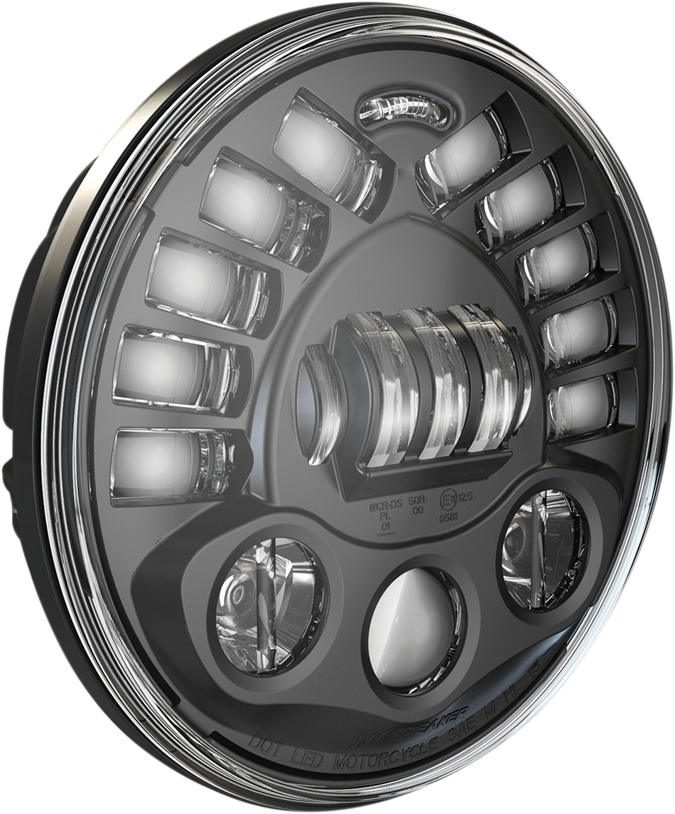 J.W. SPEAKER Adaptive 2 LED Headlight - 7" Pedestal Mount - Black 555071