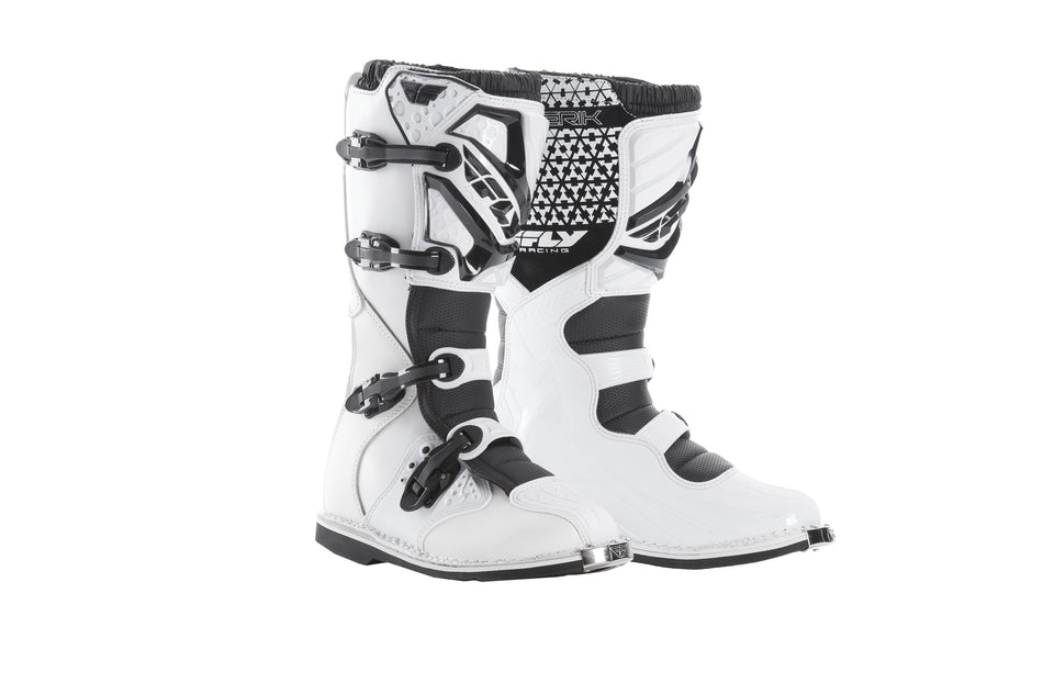 FLY RACING Maverik Mx Boots White/Black Sz 10 364-56410