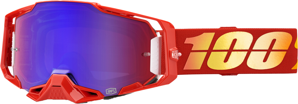 100% Armega Goggle Nuketown Mirror Red/Blue Lens 50005-00020
