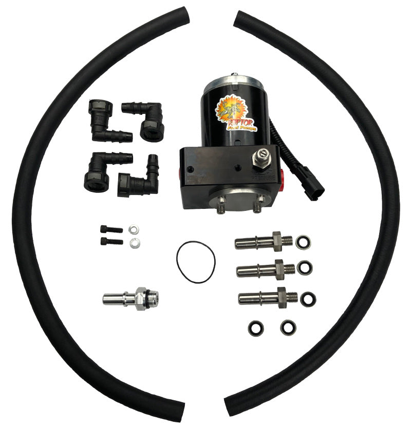 PureFlow Raptor 98.5-02 Dodge 5.9L Cummins FRRP-150 Factory Replacement Fuel Pump w/Big Line Kit R3SBD150