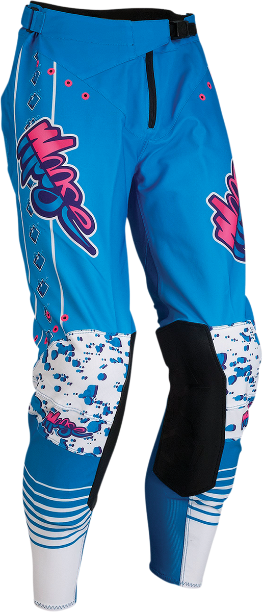 MOOSE RACING Agroid Pants - Blue/Pink/White - 28 2901-9240