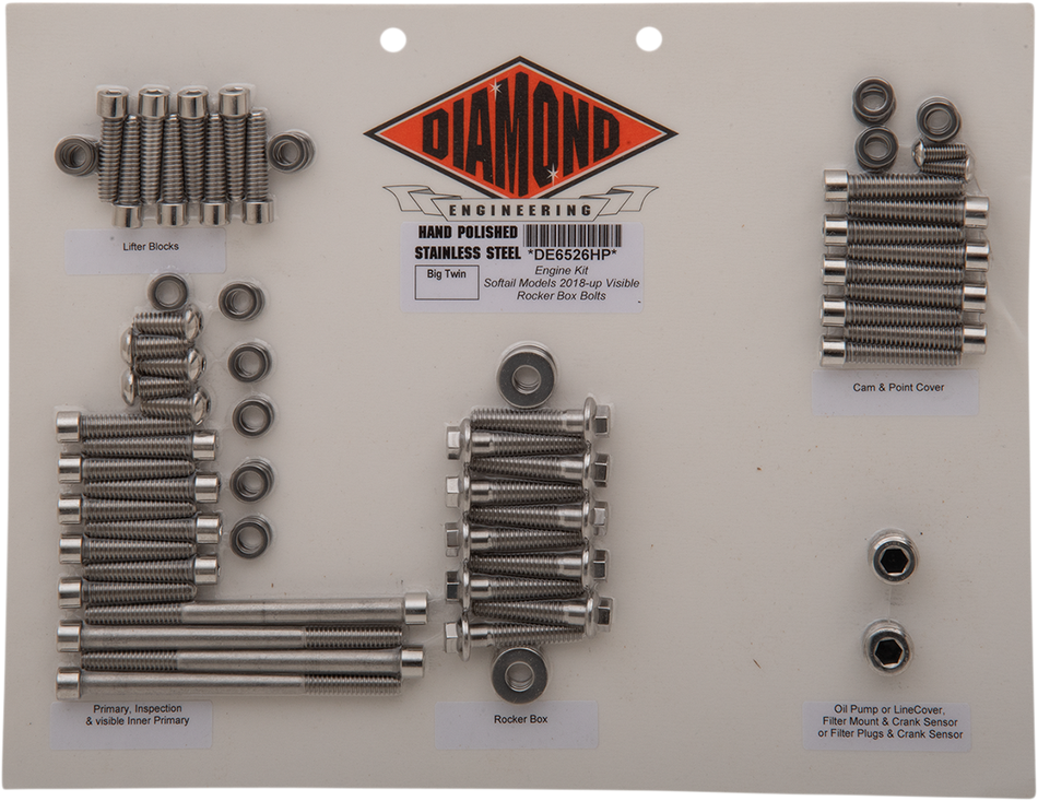 Kit de pernos DIAMOND ENGINEERING - Motor - FL/FX DE6526HP 