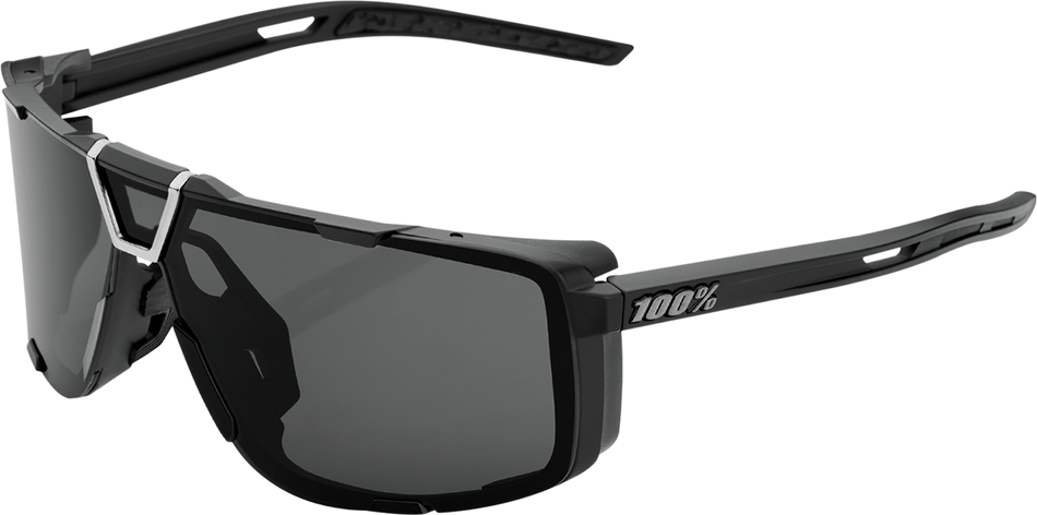 100% Eastcraft Sunglasses - Matte Black - Smoke 61045-102-01
