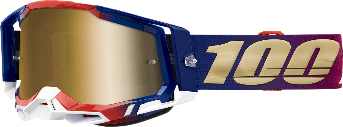 100% Racecraft 2 Goggles - United - True Gold 50010-00009