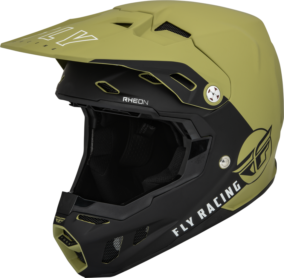 FLY RACING Formula Cc Centrum Helmet Matte Olive Green/Black Lg 73-4324L
