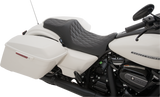 DRAG SPECIALTIES Predator III Seat - Double Diamond - Black Stitiched - FL 2008-2022 0801-1114