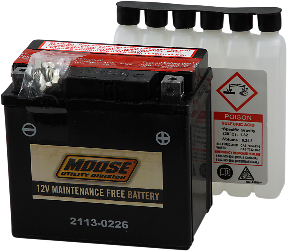 MOOSE UTILITY AGM Battery - YTX5L-BS 2113-0226