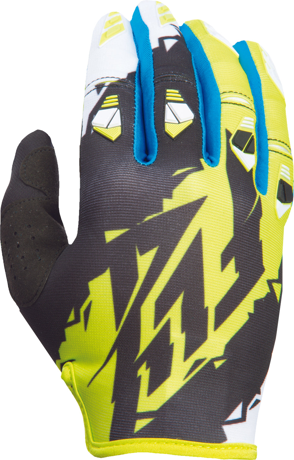 FLY RACING Kinetic Glove Black/Lime Sz 7 Xs 370-41507