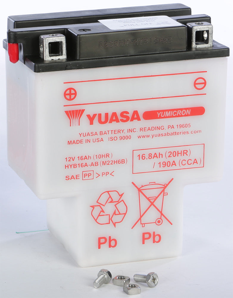 YUASA Battery Hyb16a-Ab Conventional YUAM22H6B