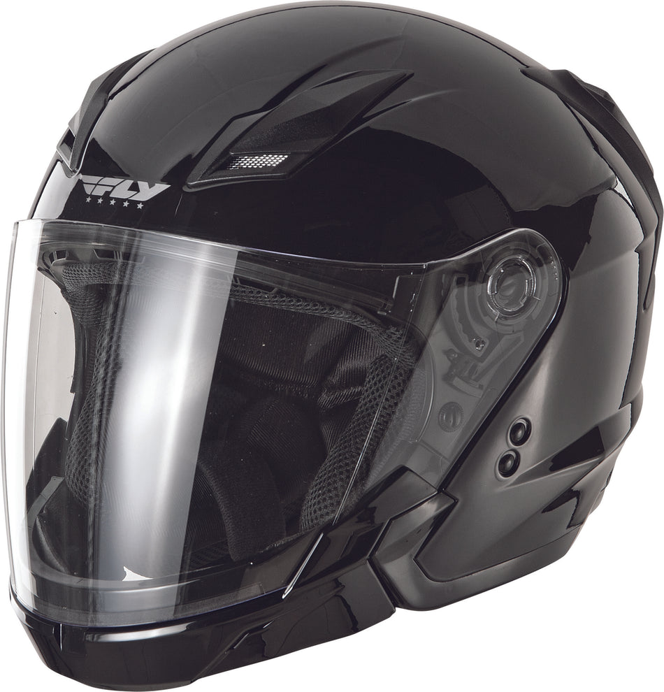 FLY RACING Tourist Solid Helmet Black 2x F73-8100~6