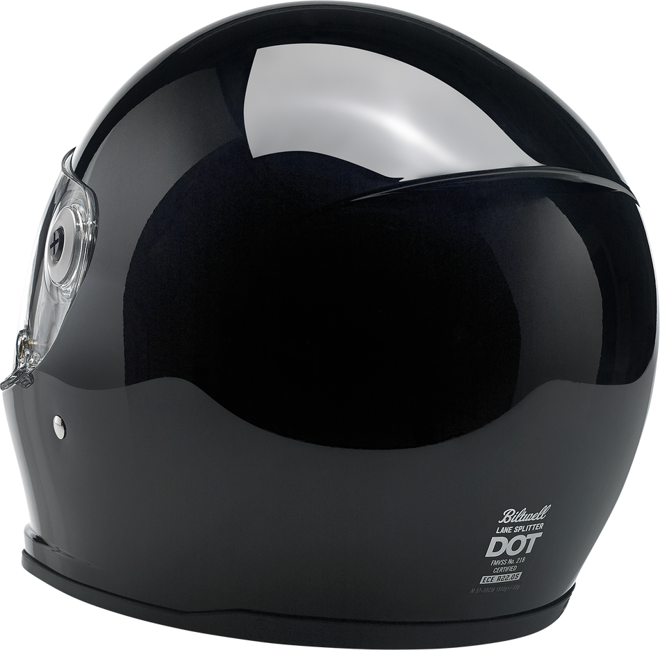 BILTWELL Lane Splitter Helmet - Gloss Black - XS 1004-101-101