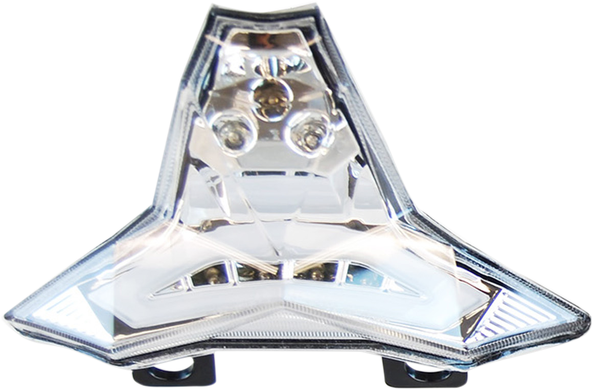 Moto MPH Taillight - ZX10 - Clear/Chrome Diffuser MPH-40043CD