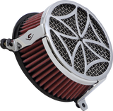 COBRA Air Filter - Cross - XL - Chrome 606-0103-02-SB