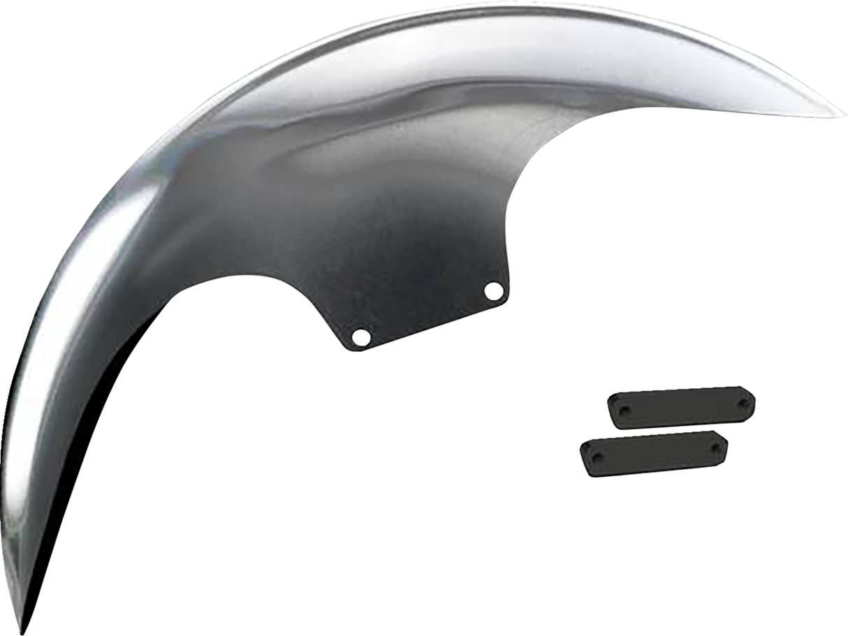 PAUL YAFFE BAGGER NATION Cafe Front Fender - 21" - Schwarze Adapter PYO:CAFE-21-14L-B