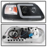 Spyder 97-03 Ford F-150 (After 6/1997) Light Bar Projector Headlights - Blk (PRO-YD-FF15097V2-LB-BK) 5084538