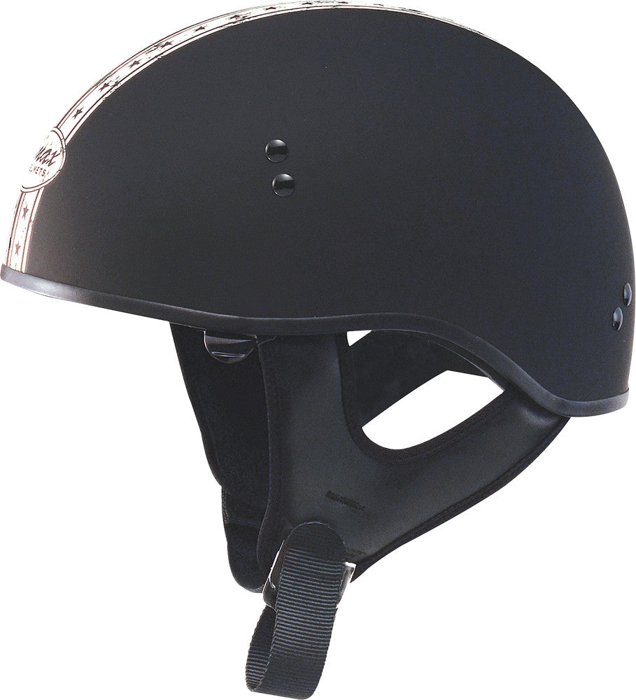 GMAX Gm-65 Half Helmet Dual Naked Matte Black/Antique White 2x G1652078
