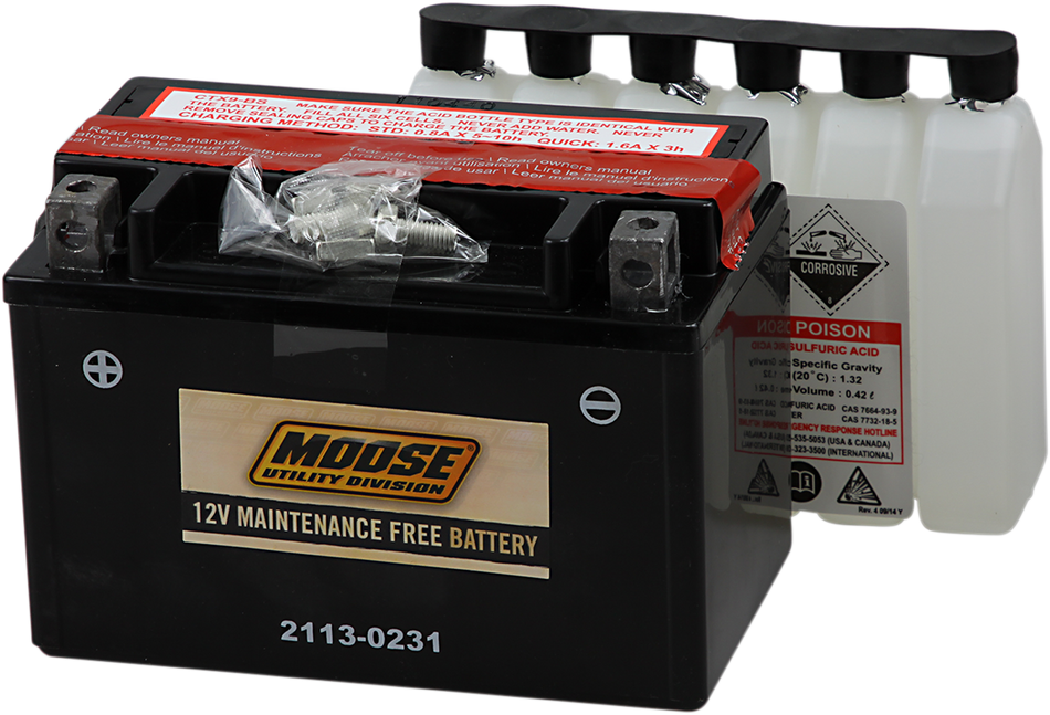 MOOSE UTILITY AGM Battery - YTX9-BS 2113-0231