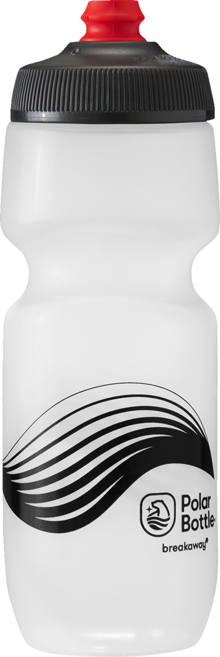 POLAR BOTTLE Breakaway Bottle - Wave - Ivory/Silver - 24 oz. SWB24OZ02