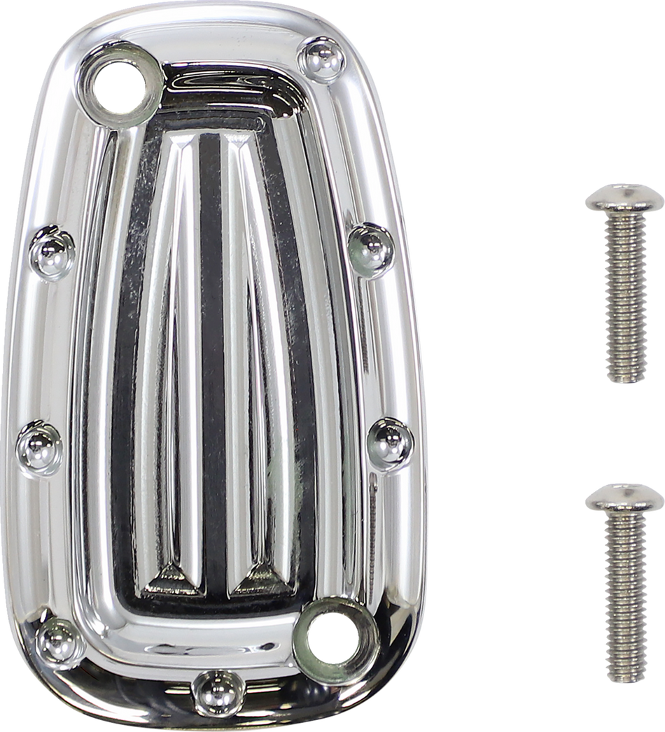 COVINGTONS Rear Master Cylinder Cover - Dimpled - Chrome C1957-C