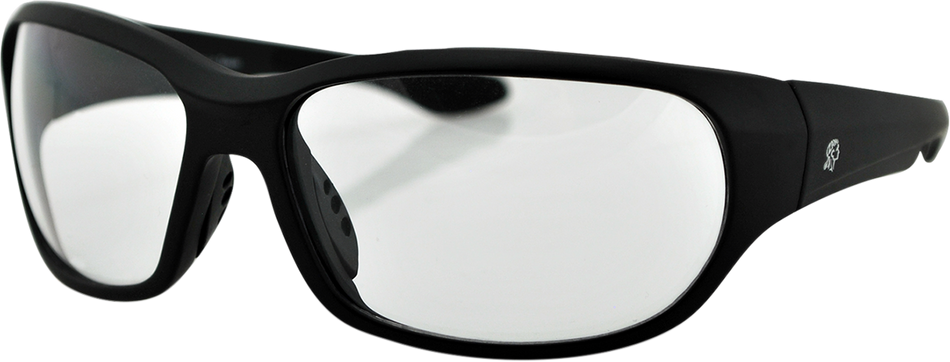 ZAN HEADGEAR New Jersey Sunglasses - Matte Black - Clear EZNJ01C