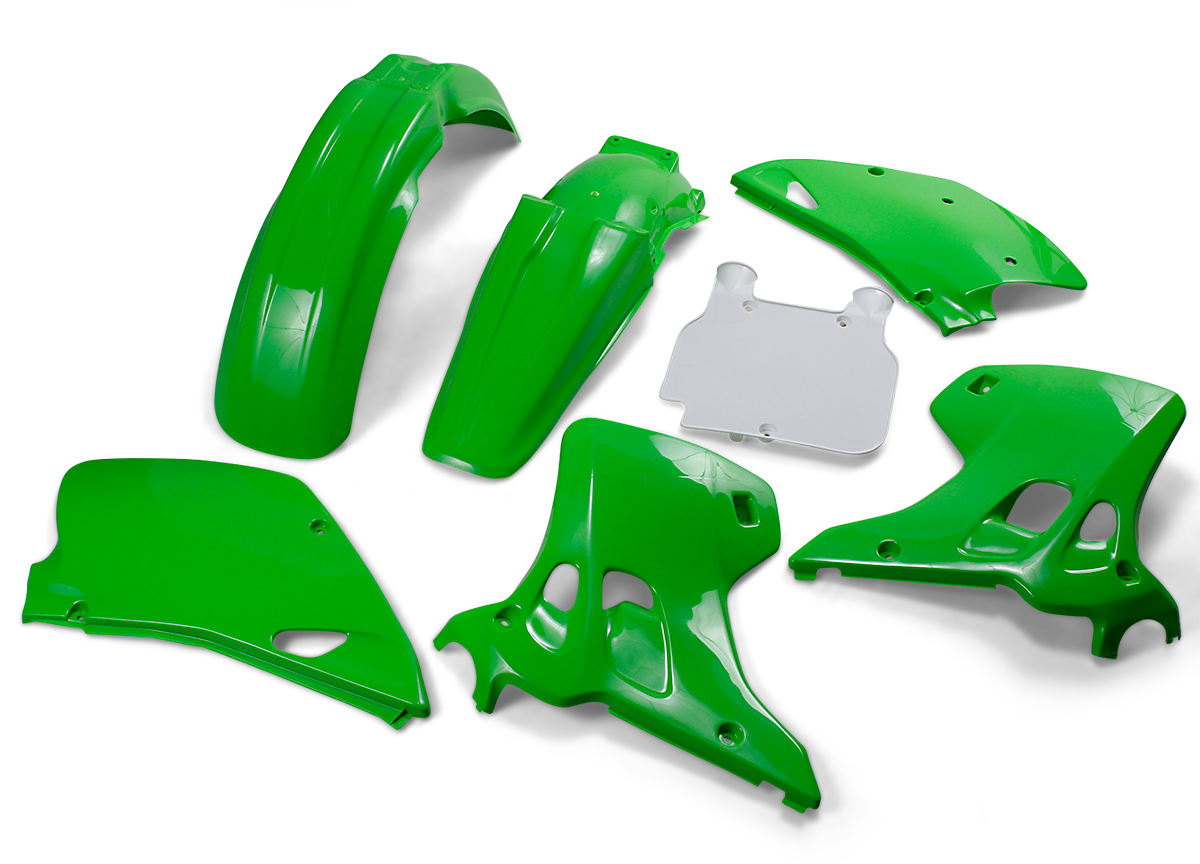 Kit de carrocería de repuesto UFO - OEM Verde/Blanco KAKIT195-999 