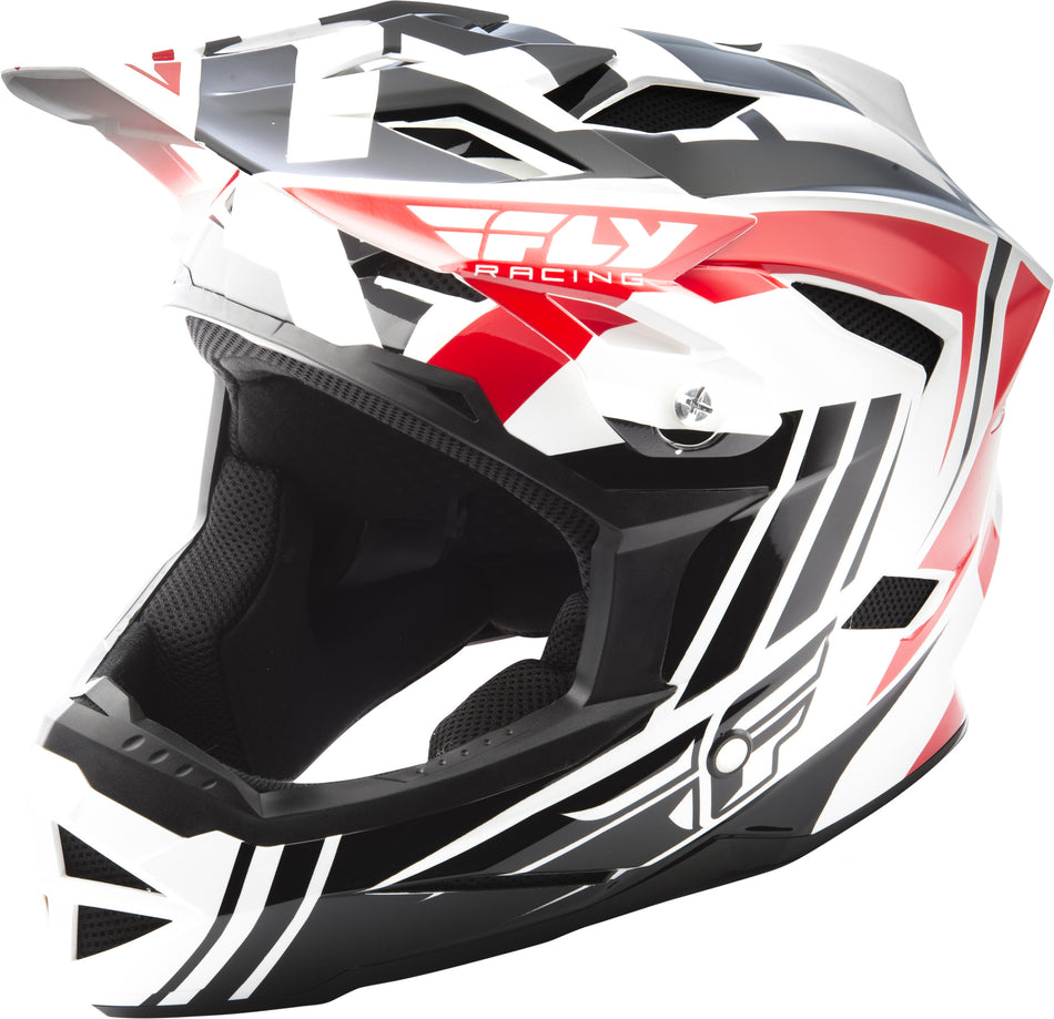 FLY RACING Default Helmet Red/Blackwhite X 73-9162X