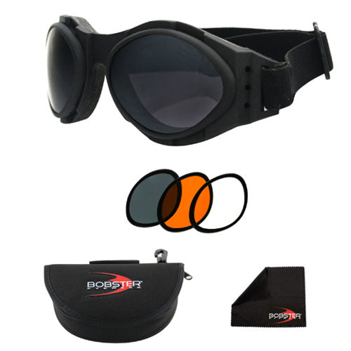 Balboa Bugeye 2 Interchangeable Goggle, Black Frame, 3 Lenses 830019
