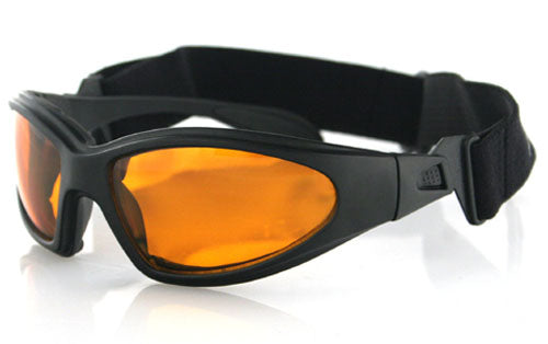 Balboa Gxr Sunglass, Black Frame, Anti-Fog Amber Lenses 830244