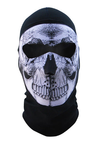 Balboa Coolmax; Balaclava Extreme, Full Mask, B&w Skull 830330