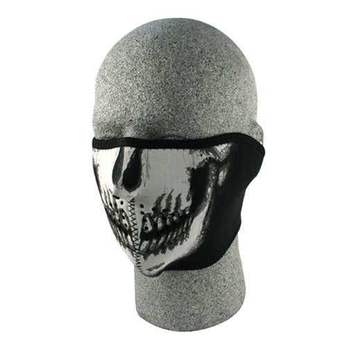 Balboa Neoprene 1/2 Face Mask, Glow In The Dark, Skull Face 830374