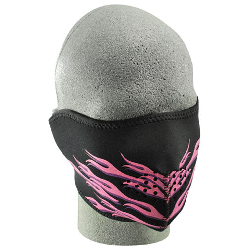 Balboa Neoprene 1/2 Face Mask, Pink Flames 830404