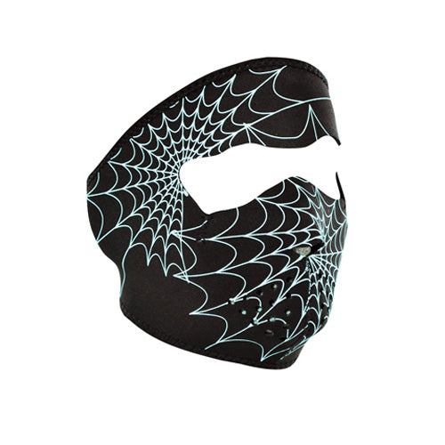 Balboa Neoprene Face Mask, Glow In The Dark Spiderweb 830406