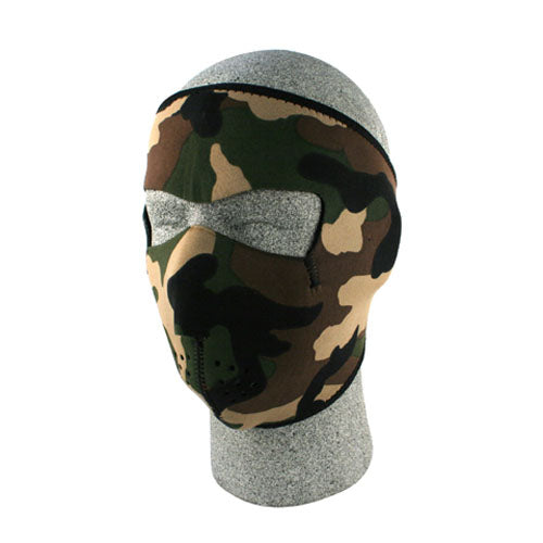 Balboa Neoprene Face Mask, Woodland Camouflage 830420